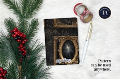 Cracked Mirror Frame Pattern | Black Gold Baroque Product Image 4