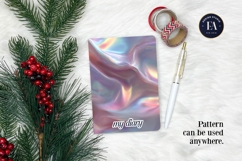 Iridescent Silk Digital Paper, Holographic Satin Texture Product Image 4