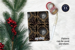 Cracked Mirror Frame Pattern | Black Gold Baroque Product Image 4