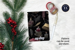 Vintage Book Quills Pattern | Dark Academia Paper Product Image 4