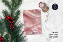 Sparkly Ribbon Texture | Pink Sheer Ribbon Pattern Product Image 4