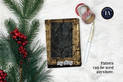 Cracked Mirror Frame Pattern | Black Gold Baroque Product Image 4