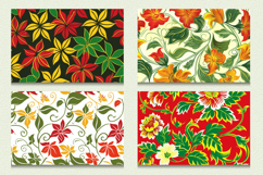 Red Green &amp; Yellow Floral Cutting Boards sublimation Designs Product Image 2