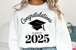 Congratulations Class of 2025 svg | Graduation | Shirt Svg Product Image 1