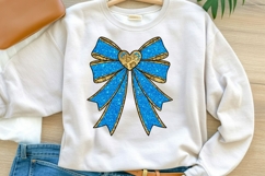 12 Sparkly Ribbon Bow PNGs | Valentine Heart Bows Product Image 2