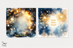 New Year digital paper, background clipart Product Image 2