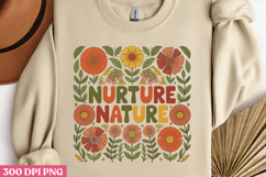 Nurture Nature PNG, Wildflowers Sublimation PNG Product Image 3