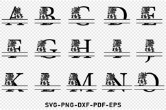 Monogram Font SVG, Monogram Split Letters SVG Product Image 2