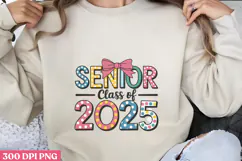 Senior Class Of 2025 PNG, Retro Teacher Sublimation PNG Product Image 1