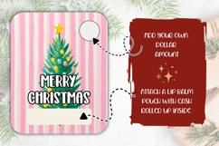 Pink Christmas Tree Money Card, Christmas Money Holder PNG Product Image 2