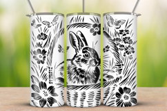 20oz Tumbler laser svg Easter Banny wrap | Skinny wrap Product Image 2
