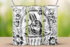 20oz Tumbler laser svg Easter Banny wrap | Skinny wrap Product Image 2