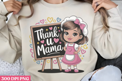 Floral Mama Mom Sublimation PNG Product Image 1
