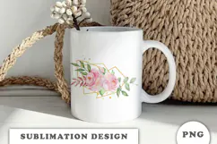 Watercolor Flowers Bouquet png Product Image 2