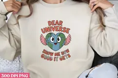 Dear Universe, Show Me How PNG, Mental Health Sublimation PN Product Image 1
