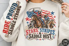 Rodeo Cowboy Front Sleeve PNG, Western Rodeo Sleeve Shirt De Product Image 2
