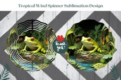 3D Frog Wind Spinner Design, 3D Summer Sublimation Product Image 2