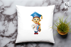 Cute Cartoon Student Candy Art Clipart Sublimation PNG Product Image 3