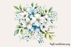 White Wedding Watercolor Clipart Bundle PNG Product Image 8