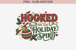 Christmas crochet png design for T-shirts Product Image 2