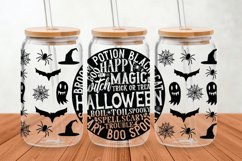 Halloween round can glass SVG, Halloween SVG Product Image 2