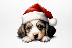 Christmas Peeking Dogs Clipart PNG Product Image 2