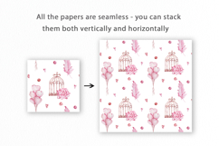 Romantic Seamless Pattern, Valentines Digital Paper Product Image 2