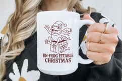 Christmas Line Art Bundle SVG | Holiday Animal Puns Product Image 16