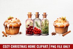 Cozy Christmas Home Clipart Sublimation Product Image 1