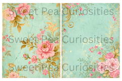 Shabby Chic, Flowers, Papers, Junk Journal Product Image 2