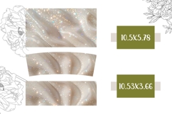 White Glitter Tumbler PNG, Glitter 40 Oz Tumbler Sublimation Product Image 2