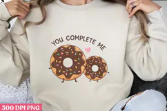You Complete me PNG, Valentine Sublimation PNG Product Image 1