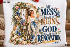 Grace Still Blooms Shirt PNG, Christian Floral Grace Shirt D Product Image 2