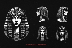 10 Bundle Dark Art Cleopatra Egyptian Ancient Girl Woman Product Image 3