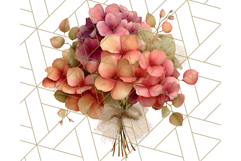 Fall Flower Bouquets Clipart PNG, Autumn Floral Clip Art Product Image 2