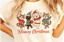 Meowy Christmas PNG, Christmas Cat PNG, Christmas Season PNG Product Image 3