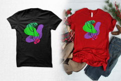 Modern Abstract Floral Line Art Embroidery Design Product Image 2