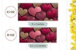 Love Heart Mug Template, Glitter Love Mug Sublimation Product Image 2