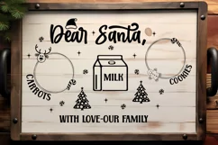 Dear santa carrots, milk , cookies, with love-our family SVG Product Image 3