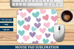 Pastel Heart Pattern Mouse Pad | Mouse Pad Png Product Image 1