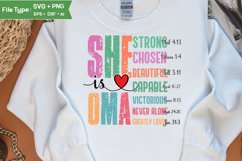 She Is Oma SVG | Mother Day PNG | Happy Mother&#039;s Day SVG Product Image 2