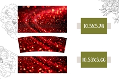 Red Glitter Tumbler Design, Red 40 Oz Tumbler Template Product Image 2