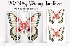Butterfly Tumbler Design - Sublimation PNG Design Product Image 1