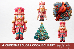 Christmas Sugar Cookie Clipart Sublimation Product Image 1