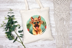 Cute German Shepherd Dog Illustration, Cartoon Shepherd Dog Product Image 2