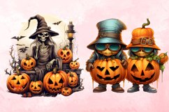 Halloween Highland Cow Clipart Bundle, Halloween Highland Co Product Image 3