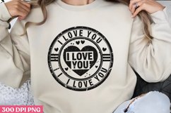 I Love You PNG, Valentines Day Stamps Clipart PNG Product Image 1