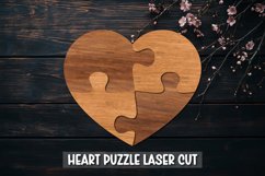 Heart Puzzle SVG,Laser Cut, Valentine Heart laser Cut Product Image 1