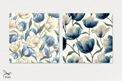 Spring flowers digital paper, seamless pattern Product Image 2