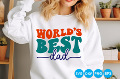 Worlds Best Dad Fathers Day Svg Design, Dad SVG Product Image 3